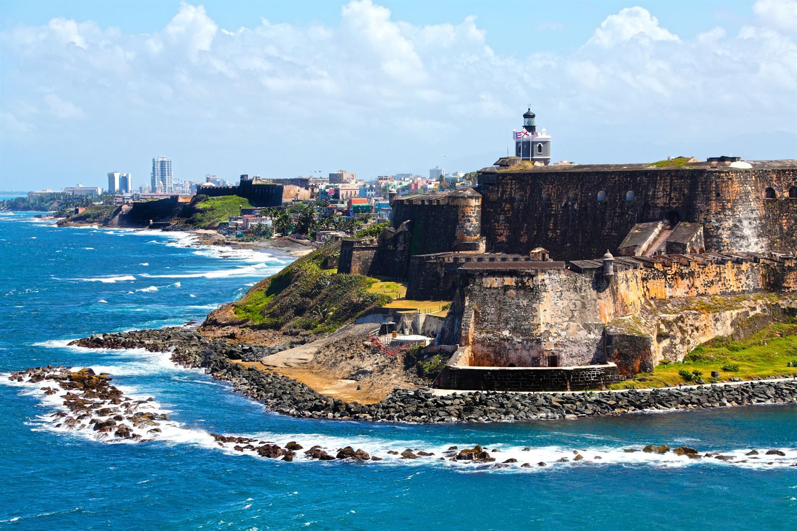Castillo San Felipe del Morro on its headland in Old San Juan, one of the top things to do in Puerto Rico